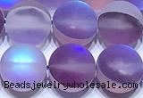 CMS2183 15 inches 6mm, 8mm, 10mm & 12mm round matte synthetic moonstone beads