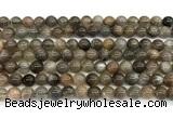 CMS2287 15 inches 6mm round grey moonstone beads wholesale