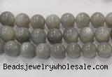 CMS303 15.5 inches 8mm round natural grey moonstone beads wholesale