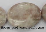 CMS39 15.5 inches 30*40mm faceted oval moonstone gemstone beads