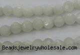 CMS451 15.5 inches 4mm faceted round white moonstone gemstone beads