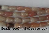 CMS514 15.5 inches 6*9mm teardrop moonstone beads wholesale