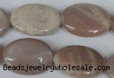 CMS540 15.5 inches 18*25mm oval moonstone beads wholesale