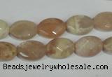 CMS545 15.5 inches 10*14mm faceted oval moonstone beads wholesale