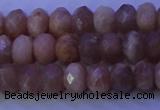 CMS564 15.5 inches 5*8mm faceted rondelle moonstone gemstone beads