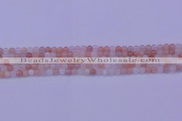 CMS620 15.5 inches 4mm round rainbow moonstone beads wholesale