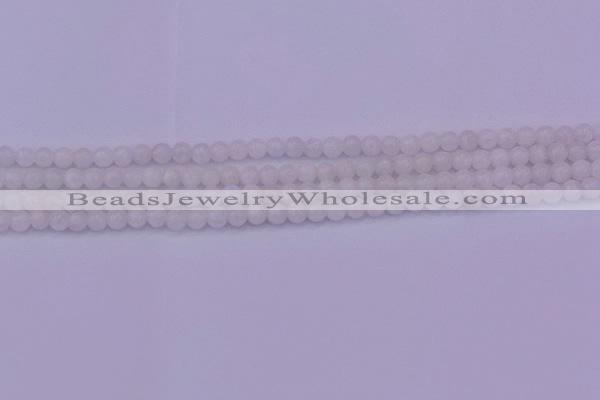 CMS640 15.5 inches 4mm round white moonstone beads wholesale