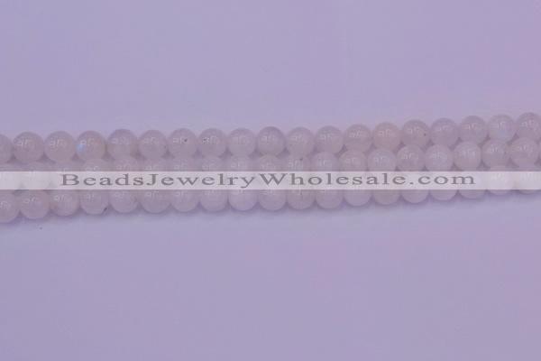 CMS642 15.5 inches 8mm round white moonstone beads wholesale