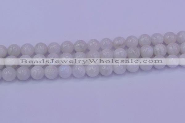 CMS644 15.5 inches 12mm round white moonstone beads wholesale