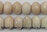 CMS68 15.5 inches 12*16mm faceted rondelle moonstone gemstone beads