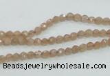 CMS81 15.5 inches 4mm faceted round moonstone gemstone beads