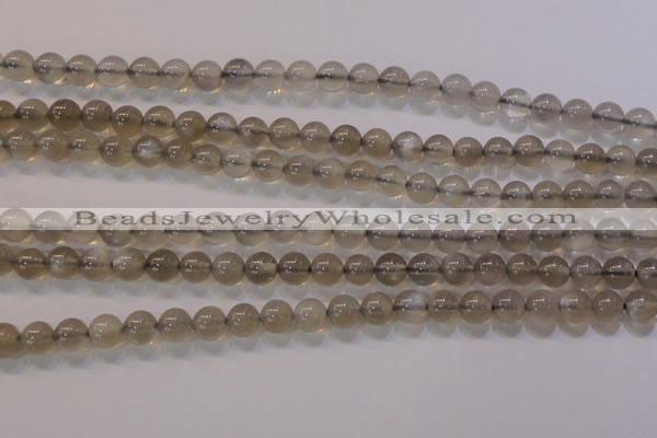 CMS851 15.5 inches 6mm round natural black moonstone beads