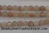 CMS870 15.5 inches 6mm faceted round moonstone gemstone beads