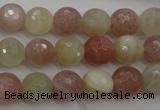 CMS880 15.5 inches 10mm faceted round moonstone gemstone beads