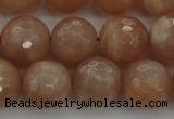 CMS943 15.5 inches 10mm faceted round A grade moonstone gemstone beads