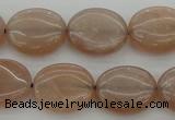 CMS961 15.5 inches 10*12mm oval A grade moonstone beads