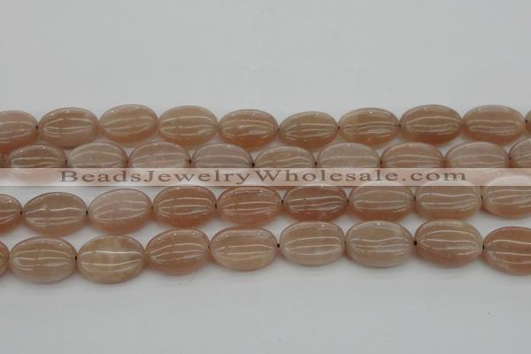 CMS963 15.5 inches 12*16mm oval A grade moonstone beads