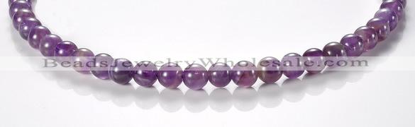 CNA02 8mm round AB grade natural amethyst quartz beads Wholesale