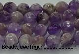 CNA1011 15.5 inches 6mm faceted round dogtooth amethyst beads