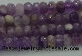 CNA1028 15.5 inches 4*6mm faceted rondelle dogtooth amethyst beads