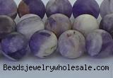 CNA1053 15.5 inches 10mm round matte dogtooth amethyst beads