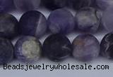 CNA1063 15.5 inches 10mm round matte dogtooth amethyst beads