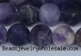 CNA1064 15.5 inches 12mm round matte dogtooth amethyst beads