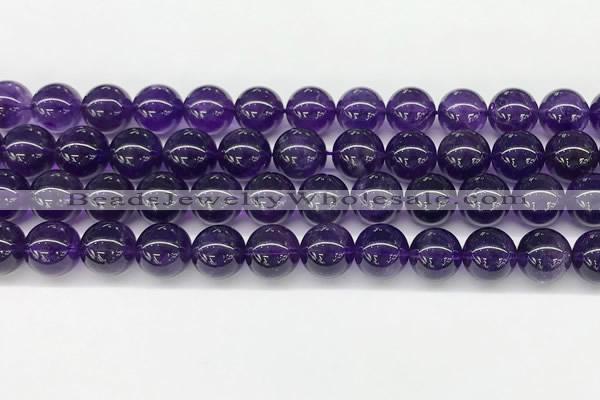 CNA1153 15.5 inches 10mm round natural amethyst gemstone beads