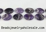 CNA1194 15.5 inches 25*35mm oval amethyst beads wholesale