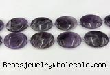 CNA1195 15.5 inches 30*40mm oval amethyst beads wholesale