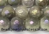 CNA1236 15 inches 8mm faceted round AB-color lavender amethyst beads