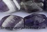 CNA1240 15 inches 10*14mm faceted nuggets dogtooth amethyst beads