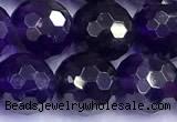 CNA1252 15 inches 10mm faceted round amethyst beads