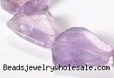 CNA16 15*27mm freeform A- grade natural amethyst beads Wholesale