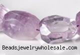 CNA17 15*28mm freeform A- grade natural amethyst beads Wholesale