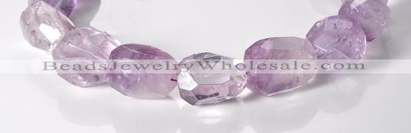 CNA17 15*28mm freeform A- grade natural amethyst beads Wholesale