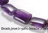 CNA22 13*18mm rectangle A- grade natural amethyst bead Wholesale