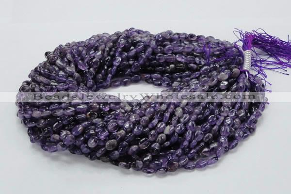 CNA30 15.5 inches 7*9mm oval grade A natural amethyst beads