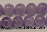 CNA302 15.5 inches 12mm round natural lavender amethyst beads