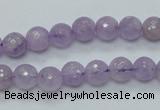 CNA310 15.5 inches 8mm faceted round natural lavender amethyst beads