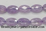 CNA329 15.5 inches 10*14mm faceted oval natural lavender amethyst beads