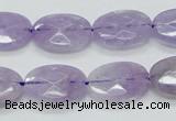 CNA330 15.5 inches 13*18mm faceted oval natural lavender amethyst beads