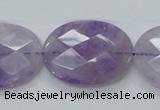 CNA333 15.5 inches 22*30mm faceted oval natural lavender amethyst beads