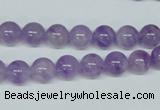 CNA401 15.5 inches 6mm round natural lavender amethyst beads