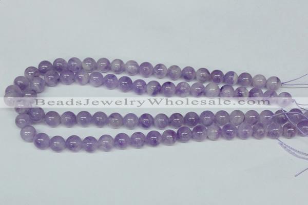 CNA403 15.5 inches 10mm round natural lavender amethyst beads