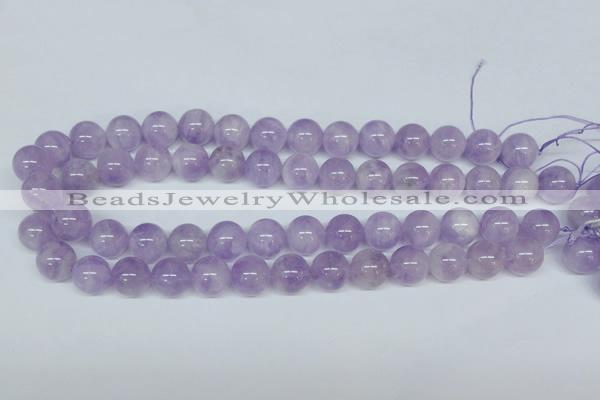 CNA404 15.5 inches 14mm round natural lavender amethyst beads