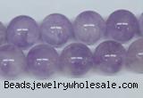 CNA405 15.5 inches 16mm round natural lavender amethyst beads