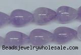 CNA418 15.5 inches 12*16mm teardrop natural lavender amethyst beads