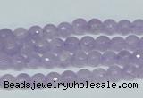 CNA421 15.5 inches 6mm faceted round natural lavender amethyst beads