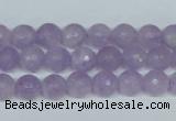 CNA422 15.5 inches 8mm faceted round natural lavender amethyst beads